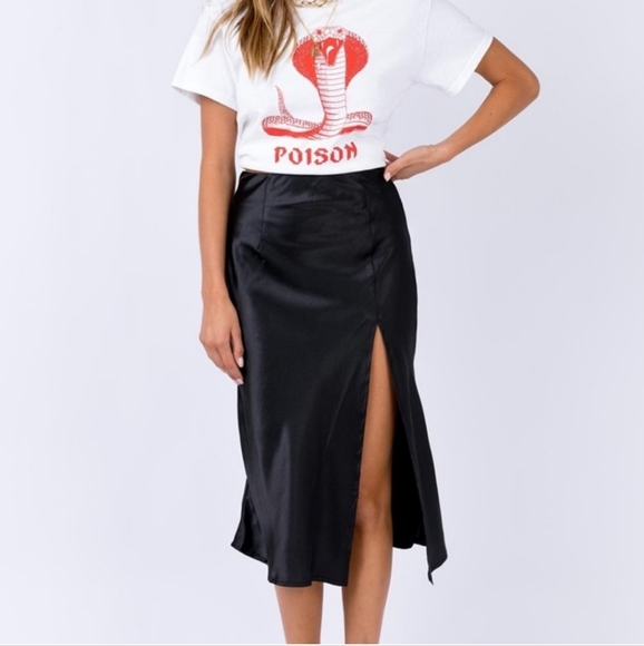 Princess Polly Satin Midi Skirt - Picture 2 of 10